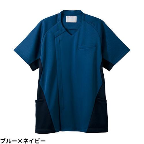 スクラブ 白衣 医療 asics アシックス メンズ CHM859 医師 看護師 ナース ストレッチ 伸びる 制菌 吸汗 速乾 制電 丈夫 病院 介護 訪問看護｜mamoru-k｜09