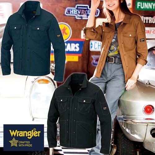 作業服 ジャンパー ラングラー Wrangler ジップアップジャケット(男女