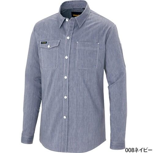 作業服 長袖シャツ ラングラー Wrangler 長袖シャツ(男女兼用) AZ-64435 作業着 春夏|mamoru-k|08