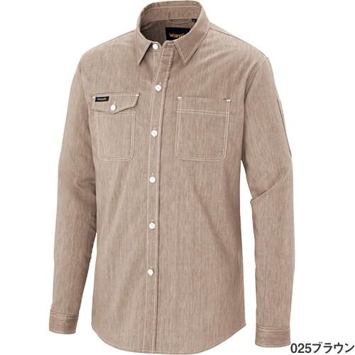 作業服 長袖シャツ ラングラー Wrangler 長袖シャツ(男女兼用) AZ-64435 作業着 春夏|mamoru-k|09