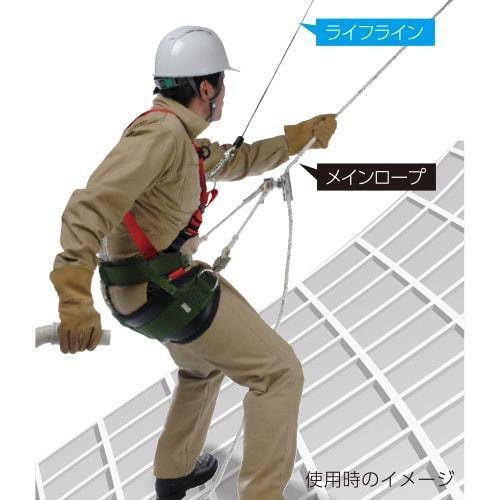 墜落制止用器具 フロントD環付ハーネス セット ダブルフック付き 
