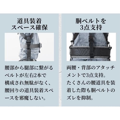墜落制止用器具 フルハーネス KITEハーネス TH-521OT-OT 藤井電工