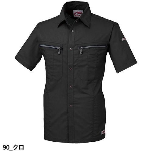 作業服 半袖シャツ ジーベック XEBEC ZIP 半袖シャツ 8892 作業着 春夏