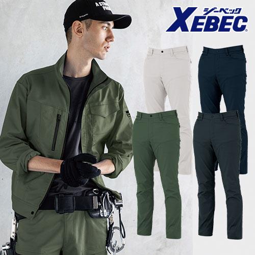 ジーベック 作業服 パンツ スラックス XEBEC エコTCストレッチ ジーベック 作業服 パンツ スラックス XEBEC エコTCストレッチ