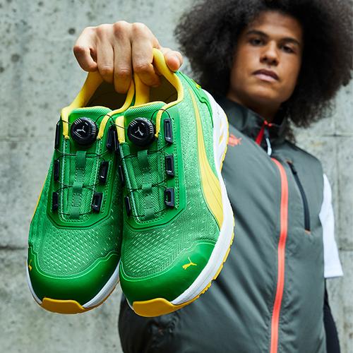 プーマ安全靴 GLIDE DISC LOW グライドグリーン 26cm PUMA（プーマ） 安全靴 新作 グライド ディスク ロー GLIDE DISC LOW