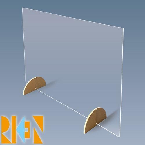 安全用品 理研オプテック RIKEN アクリル飛沫防止板 幅700×高さ500×板厚3 ≪3セット≫