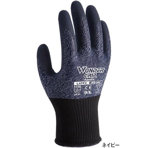 背抜き手袋 ユニワールド ワンダーグリップ エアロフィット 天然ゴム