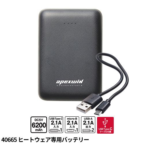 電熱ベスト バッテリー付き 軽い ヒートベスト 【バッテリーセット