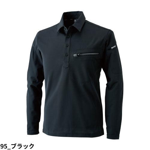 作業服 ポロシャツ 長袖 藤和 TS Design ES ワークニットロング