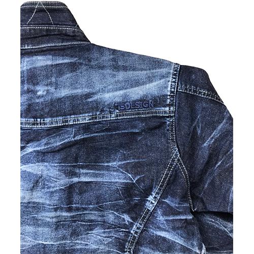送料無料 作業服 デニム ブルゾン 藤和 TS Design 匠 シルバー立体シワ