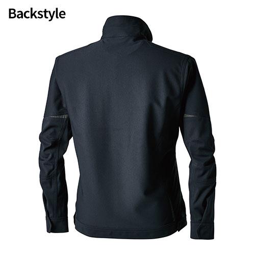 作業服 ジャンパー ジャケット 制電 黒 ストレッチ 上着 男女兼用 藤和