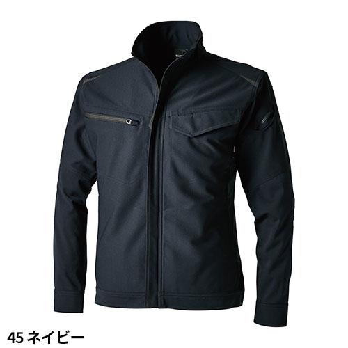 作業服 ジャンパー ジャケット 制電 黒 ストレッチ 上着 男女兼用 藤和