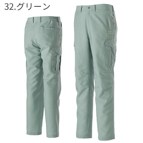 MIZUNO ワークパンツ グリーン キヌア様 MIZUNO（ミズノ） 作業服 カーゴパンツ ワークパンツ C2JF818204