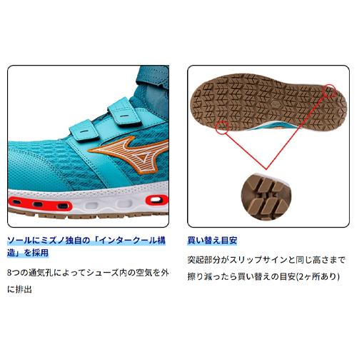 MIZUNO 安全靴 ハイカット ミズノ オールマイティ 新作 2024年 MIZUNO 安全靴 ハイカット ミズノ オールマイティ 新作 2024年