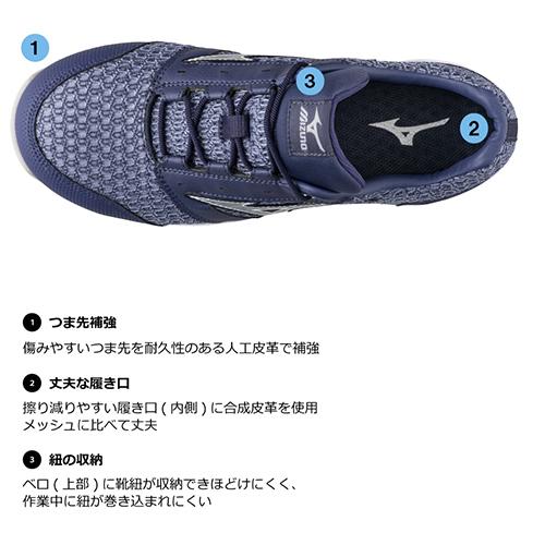 オールマイティ 安全靴 ミズノ 新作 2022年 MIZUNO VH11L メンズ