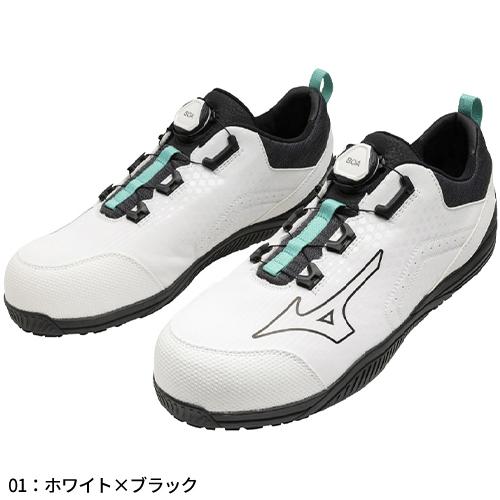 安全靴 ミズノ 新作 MIZUNO ALMIGHTY TD2 51L BOA  新商品 シューズ ダイヤル式 BOA JSAA規格｜mamoru-k｜02