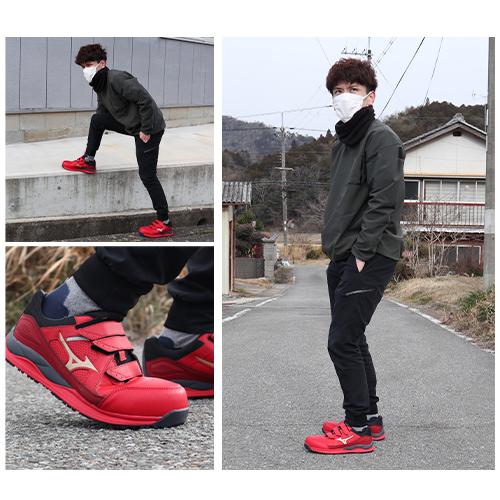 H*e様 Mizuno グレー 安全靴 ベルクロ Mizuno グレー 安全靴 ベルクロ式 25.0 ミズノ 作業靴 - メルカリ