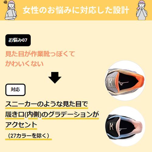 【未使用】ミズノ mizuno ワークシューズ 安全靴24.0cm レディース MIZUNO（ミズノ） 安全靴 レディース 軽い オールマイティ FS11L JSAA