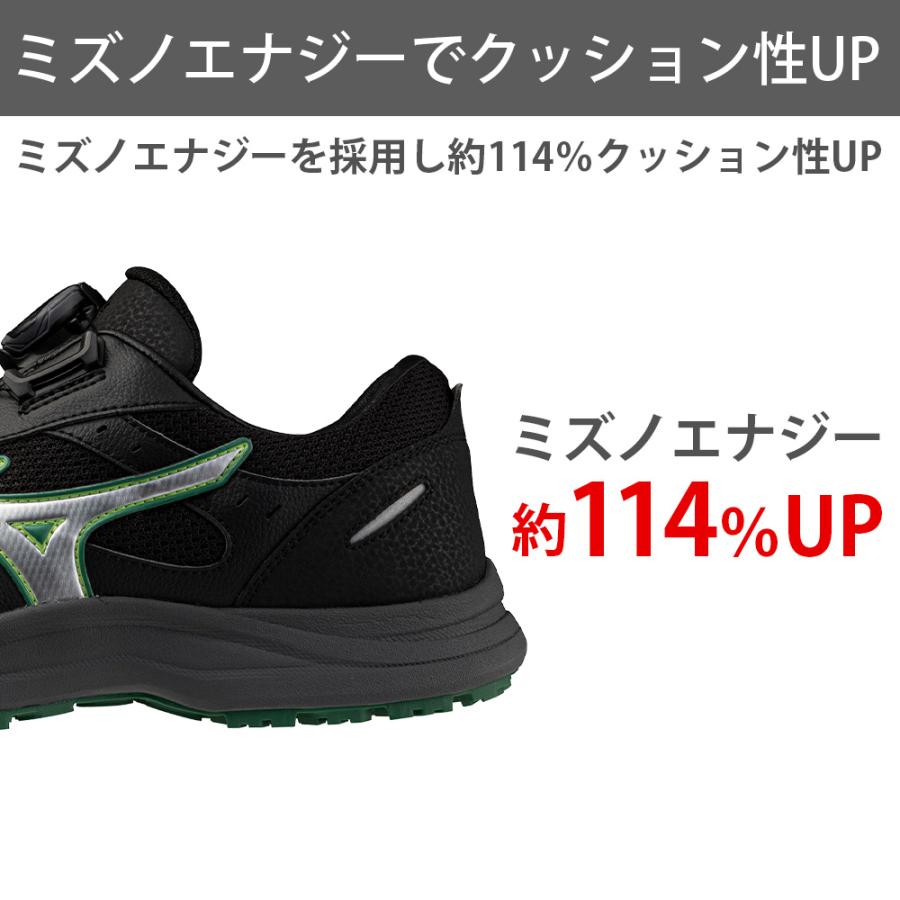 オールマイティ 安全靴 ミズノ boa ダイヤル式 MIZUNO 新作 LS3 53L