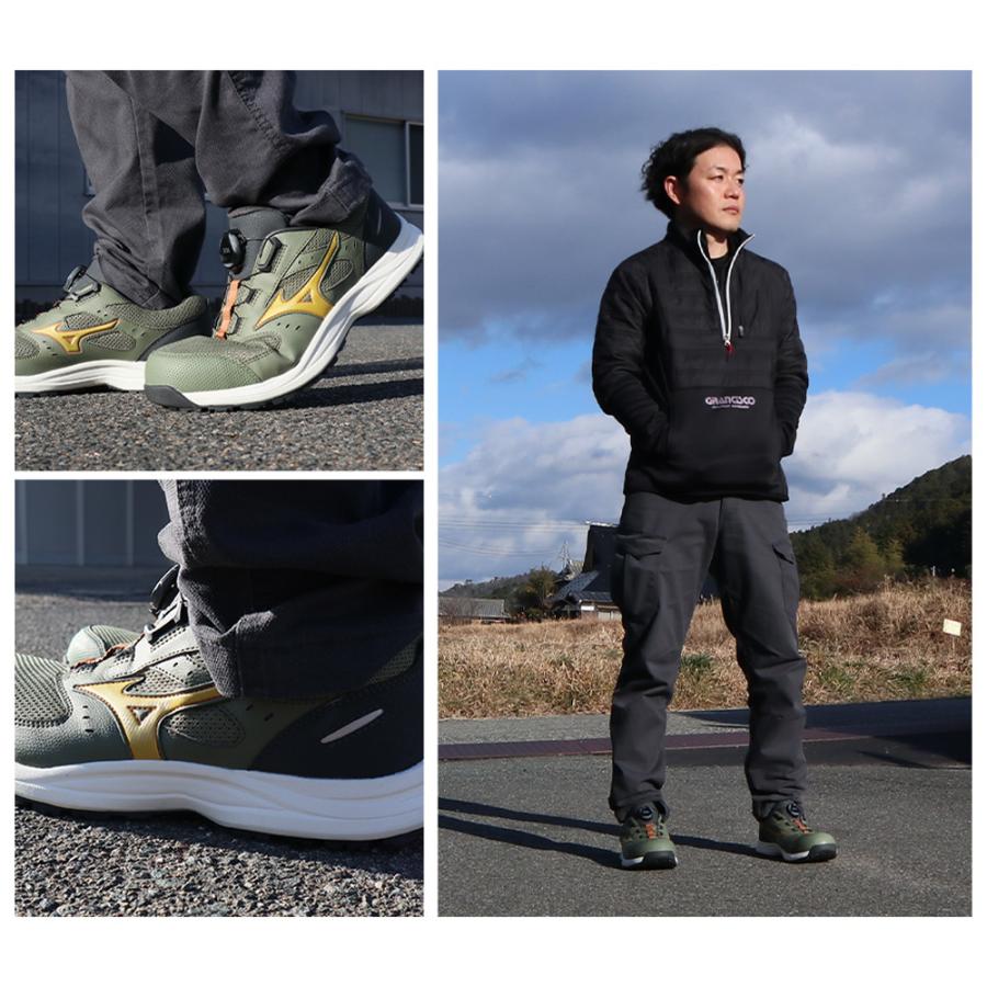 オールマイティ 安全靴 ミズノ boa ダイヤル式 MIZUNO 新作 LS3 53L