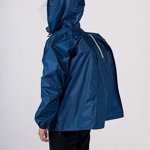 レインジャケット クロダルマ バックインレインコート 47417 レイン