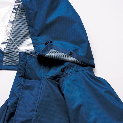 レインジャケット クロダルマ バックインレインコート 47417