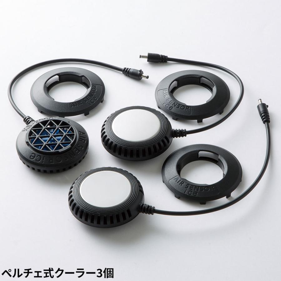 ペルチェベスト 冷却作業着 AIR SENSOR ice ペルチェデバイスフル