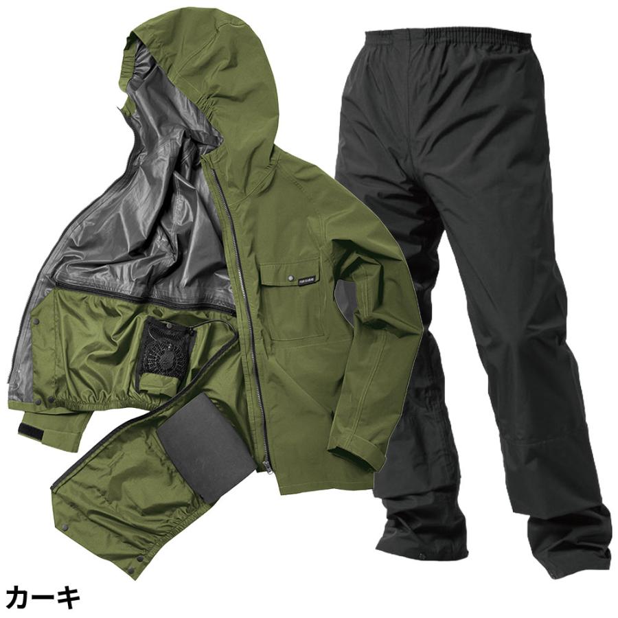 合羽 上下セット Makku マック AirRain+ エアレインフォーシーズン