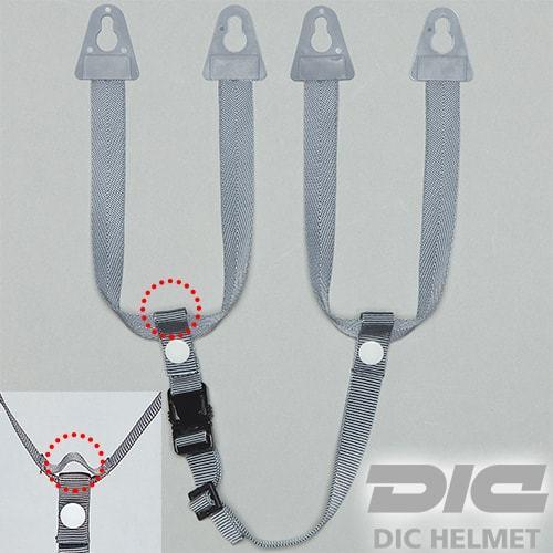 メール便対応】作業ヘルメット 交換用 DICヘルメット E1ワンタッチアゴ