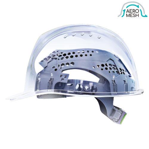 工事ヘルメット つば付き DICヘルメット SYA-XV型X2E4M-M1式 エアロ