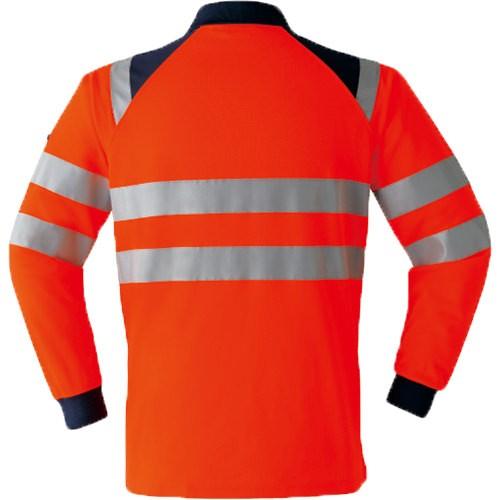 作業服 シャツ 高視認 Asahicho 旭蝶繊維 高視認長袖ポロシャツ E785