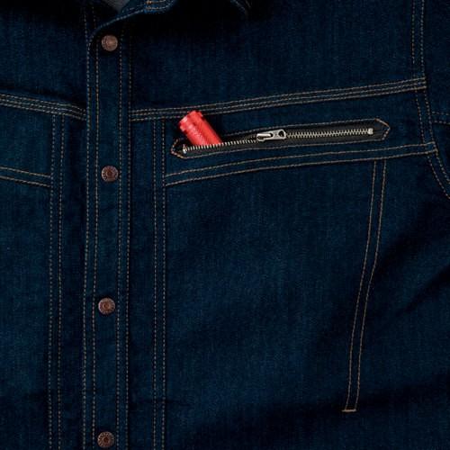 作業服 デニム 長袖シャツ Asahicho 旭蝶繊維 K123 作業着 通年 秋冬