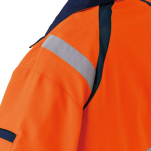 作業服 つなぎ 高視認 Asahicho 旭蝶繊維 高視認ツナギ E7803 安全服