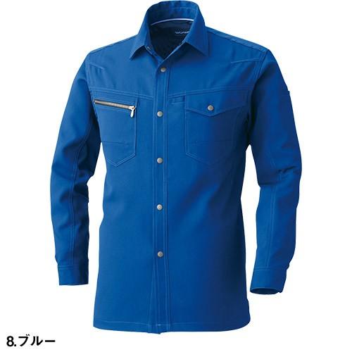 長袖シャツ 作業服 春夏 メンズ レディース 桑和 SOWA ストレッチ 帯電