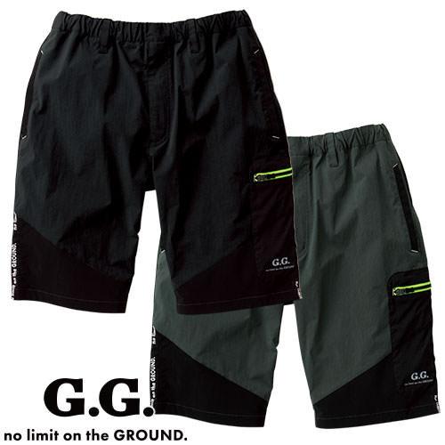 作業服 ハーフパンツ 桑和 SOWA 0388-07 作業着 春夏 ストレッチ 冷感