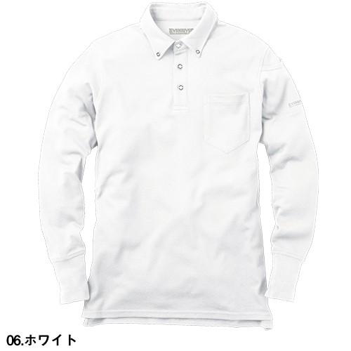 作業服 ポロシャツ 長袖 イーブンリバー EVENRIVER ソフトドライ長袖ポロシャツ NR406 作業着 通年 秋冬|mamoru-k|05