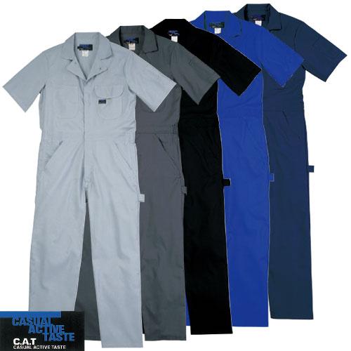 作業服 つなぎ クレヒフク KURE BLUE CAT半袖ツナギ 608 作業着 作業服 つなぎ クレヒフク KURE BLUE CAT半袖ツナギ 608 作業着