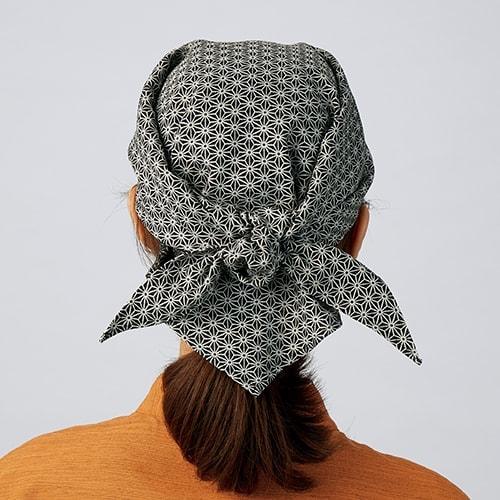 メール便対応】バンダナ 手ぬぐい 和柄 お祭り 縁日 調理 麻の葉 和