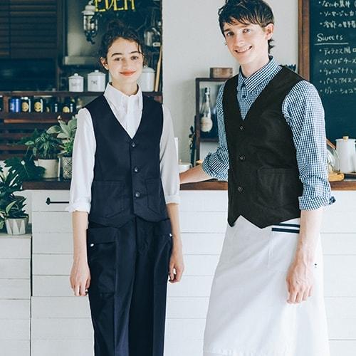 ベスト 制服 ユニフォーム 住商モンブラン BW6602-0 BW6602-9 飲食店