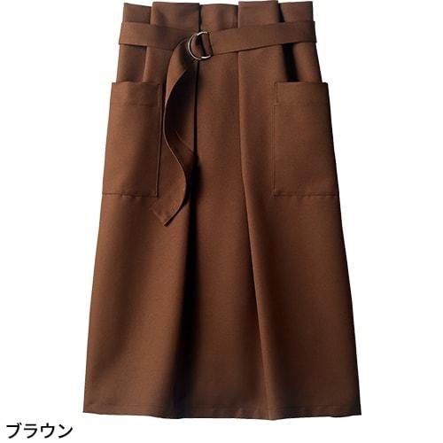 エプロン 前掛 制服 ロング丈 住商モンブラン サロンエプロン BW9501-1