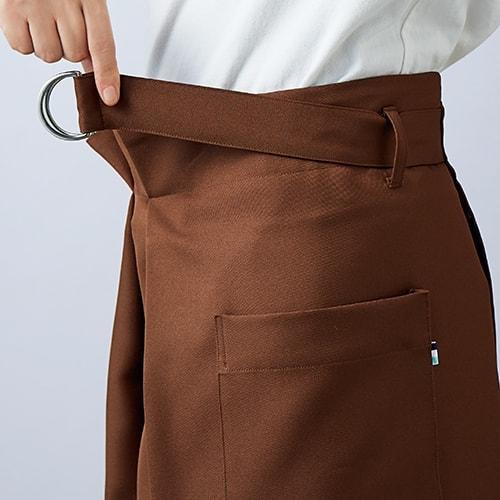 エプロン 前掛 制服 ロング丈 住商モンブラン サロンエプロン BW9501-1