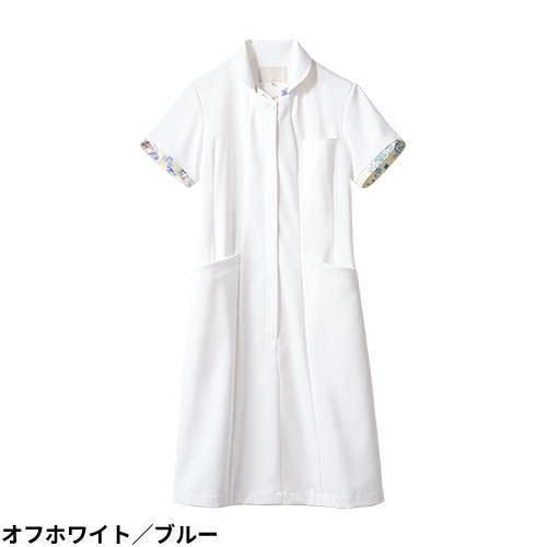 ナースワンピース 白衣 ナース服 LW401 住商モンブラン 半袖 レディース 医療用 看護師 人気 病院 エステ おしゃれ 可愛い かわいい 花柄 きれいめ｜mamoru-k｜09