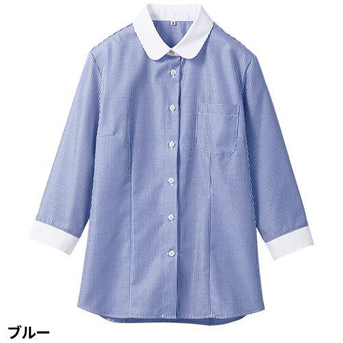モンサカタ　コットン　丸衿シャツブラウス　mon Sakata シャツ ドレスシャツ ワイシャツ カッターシャツ 住商モンブラン 丸襟