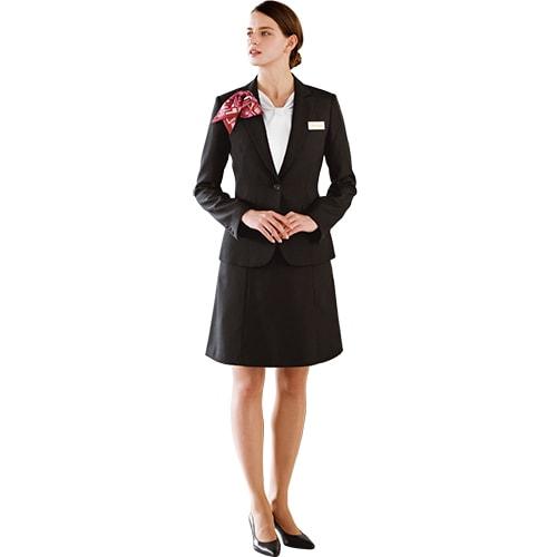 スカート 制服 ユニフォーム スーツ ボンユニ BONUNI ボストン セミフレアスカート 12227-99 飲食店 レディース ホテル レストラン ブライダル おしゃれ かっこいい スカート 制服 ユニフォーム スーツ ボンユニ BONUNI ボストン