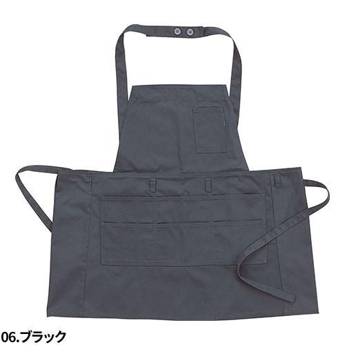メール便対応】前掛け エプロン シンメン 胸付ショートエプロン AP8