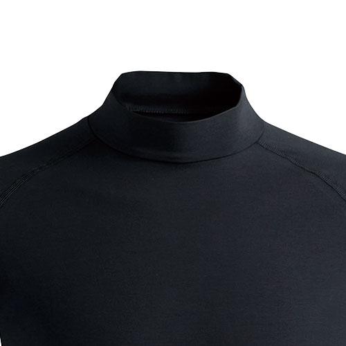 夏用インナー 長袖 シンメン クールタッチコットンモックネックロング