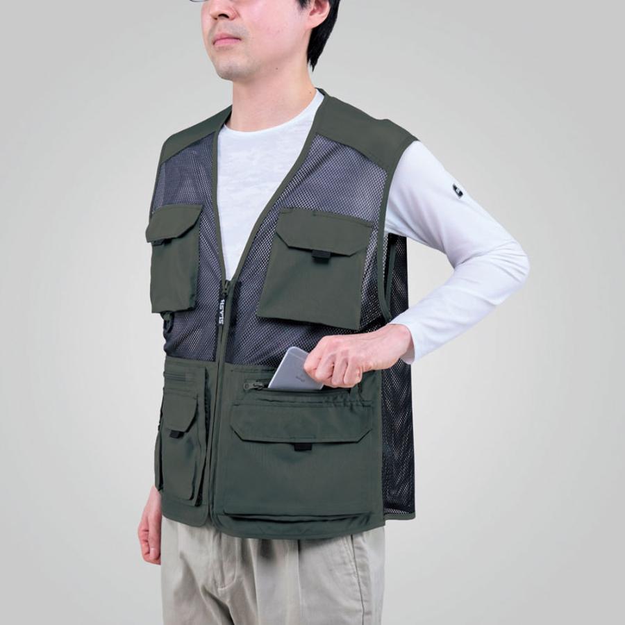 作業服 ベスト シンメン マルチポケットメッシュベスト 06514 作業着