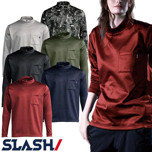Tシャツ 長袖 シンメン ウォームフィットロングモックネックシャツ