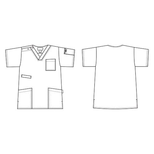 スクラブ 白衣 医療 ディッキーズ Dickies 男女兼用 半袖 7033SC 医師