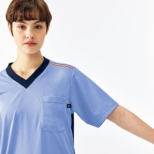 メール便対応】Vネック Tシャツ UZL3201 ルコックスポルティフ 男女